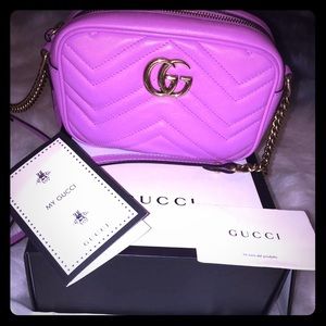 Authentic Gucci Marmont Matelasse Mini Bag